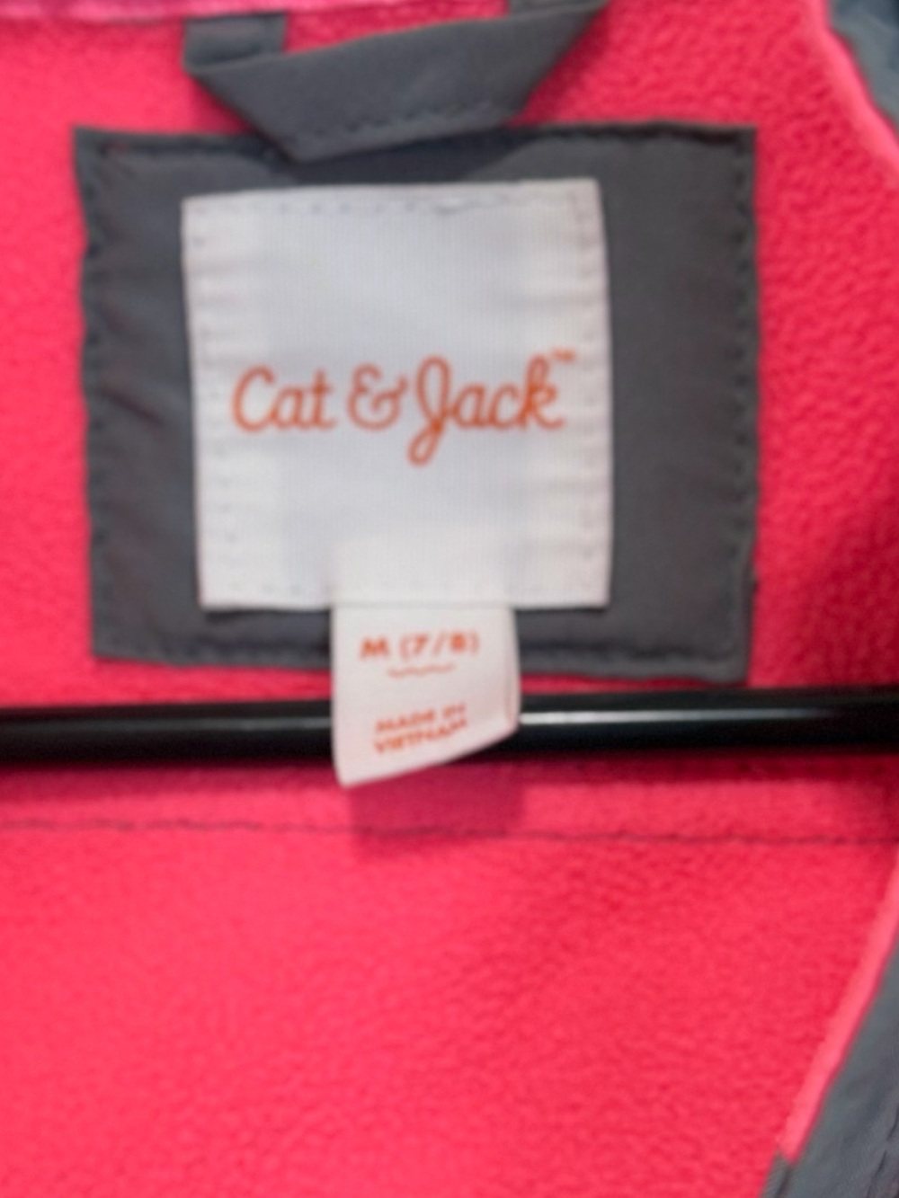 Cat & Jack girls softshell jacket Sz M 7/8 - Picture 5 of 7